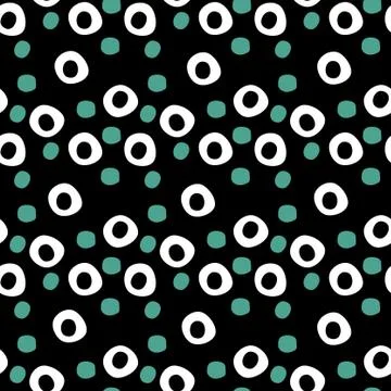 Printed fabrics on black Stock Illustration