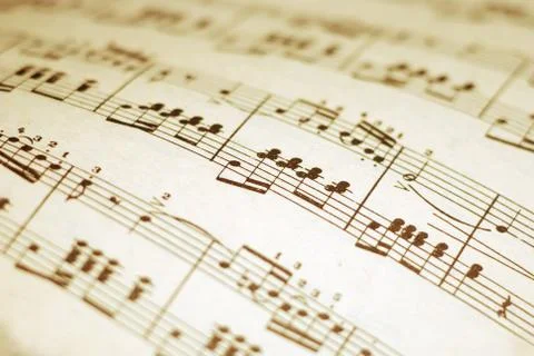 Printed music Stock Photos