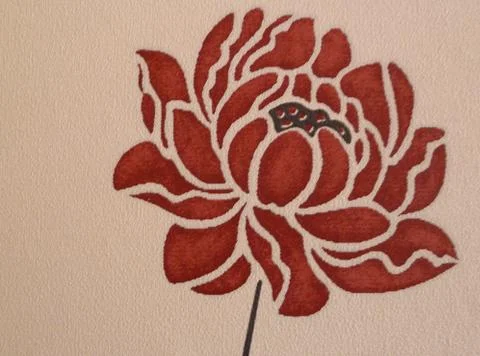 Printed rose Stock Photos