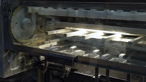 Printed sheets of paper are served in the printing press 库存影片 120904802