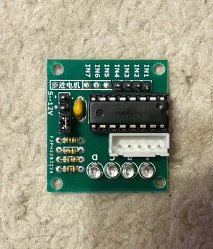 Printed stepper motor driver circuit board electronic control module Stock Photos