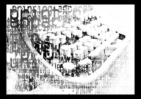 A printed typewriter Stock Illustration