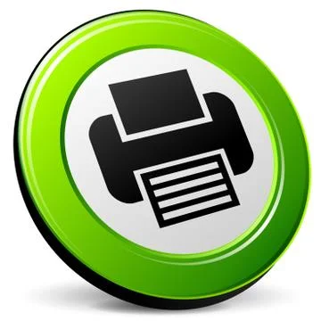 Printer 3d icon Stock Illustration