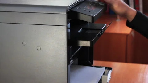 The Printer In Action 1 Stock-Footage 58891031