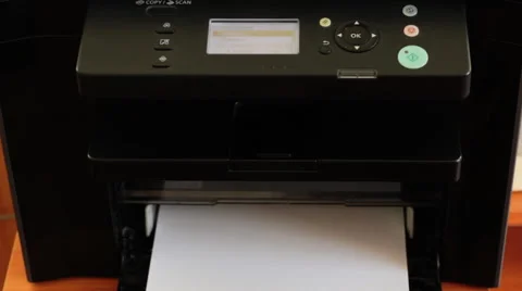 The Printer In Action 5 Stock Footage 58891024