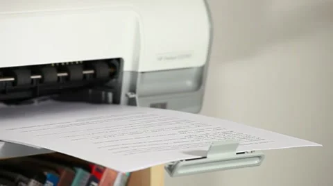 Printer in action Stock Footage 8664564