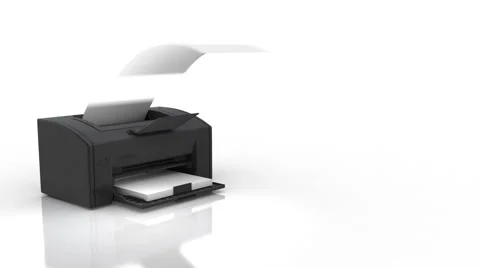Printer in action Stock Footage 43429041