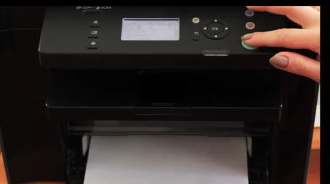 The Printer In Action Stock-Footage 58891004