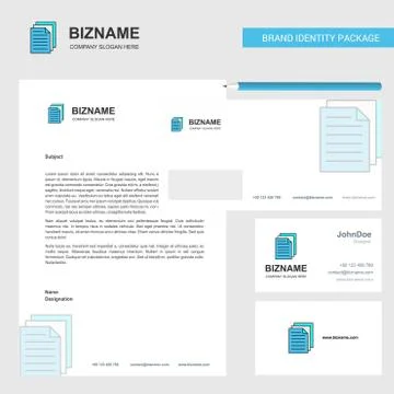 Printer Business Letterhead, Envelope and visiting Card Design vector templat 스톡 일러스트