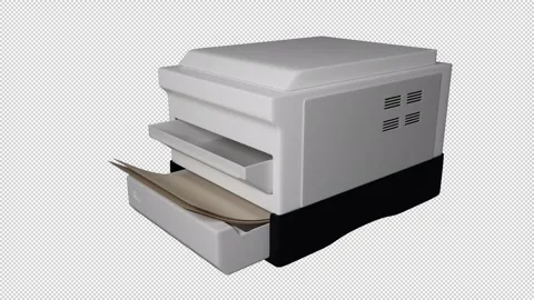 Printer Cartoon Video stock 320627686