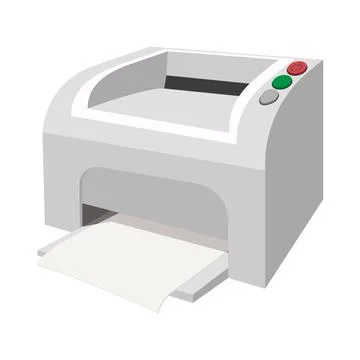 Printer cartoon icon Stock Illustration