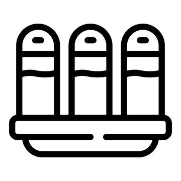 Printer cartridge icon outline vector. Toner ink Stock Illustration
