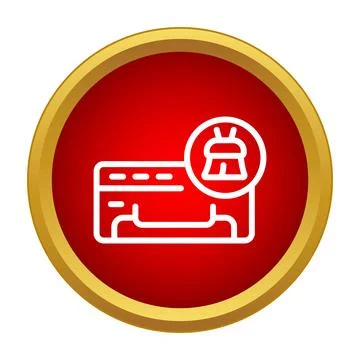 Printer cleaning service icon with broom symbol 스톡 일러스트