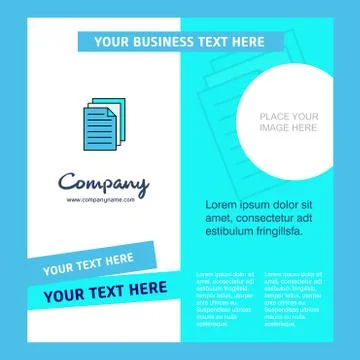 Printer Company Brochure Template. Vector Busienss Template 库存插图