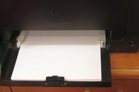 Printer copier with paper Stock Photos