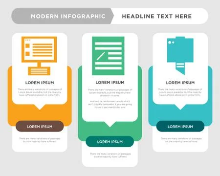 Printer, Edit, Laptop infographic イラスト素材