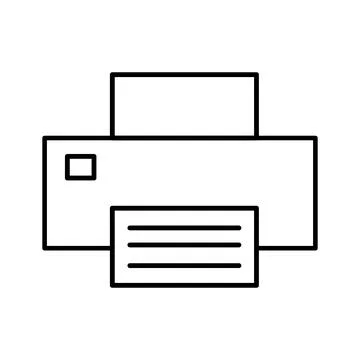 Printer fax icon vector business office automation for your web site design.. Stock Illustration