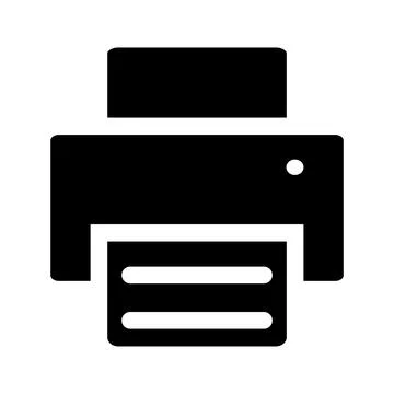 Printer fax icon vector business office automation for your web site design.. Stock Illustration