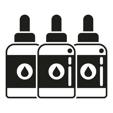 Printer fill ink bottles icon simple vector. Digital print Stock Illustration
