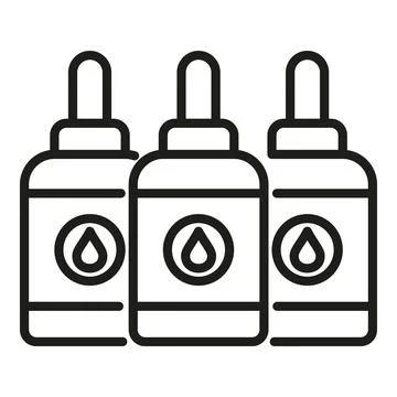 Printer fill ink bottles icon outline vector. Digital print 스톡 일러스트