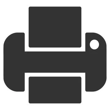 Printer Flat Vector Icon Illustrazione stock
