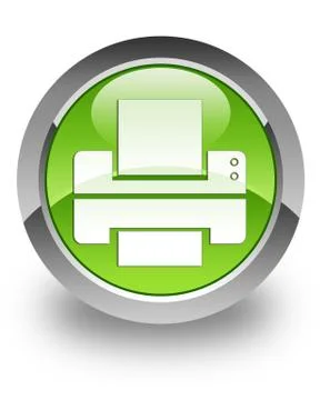 Printer glossy icon Stock Illustration