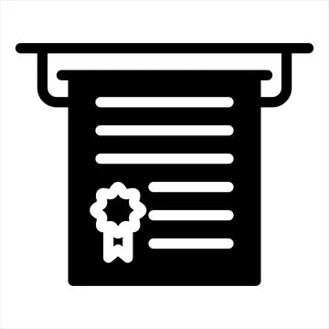Printer glyph icon vector illustration isolated on white background 스톡 일러스트