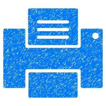 Printer Grainy Texture Icon Stock Illustration