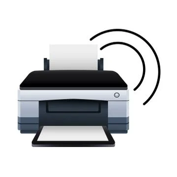Printer hardware machine device icon Stock Illustration