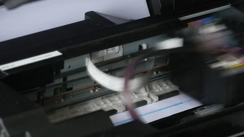 Printer Head in Action Video stock 72782051