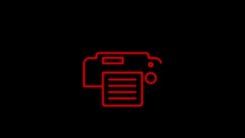 Printer icon , computer print copy printer machine symbol. Photocopy machine. Stock Footage 304023642