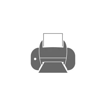 Printer icon design illustration Illustrazione stock