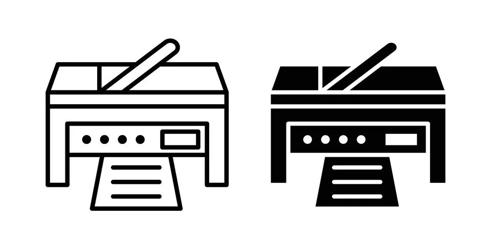 Printer icon design. Simple Vector illustrations.. Stock-Illustration