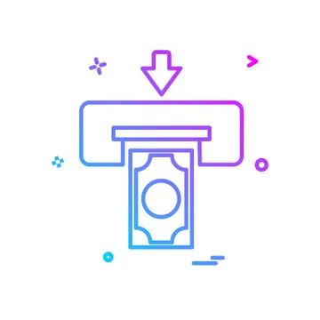 Printer icon design vector Stock Illustration