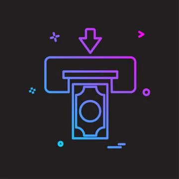 Printer icon design vector Stock Illustration