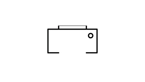 Printer icon displayed on a black background, symbolizing printing function.. 스톡 동영상 332855274