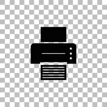 Printer icon flat 스톡 일러스트