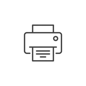 Printer icon in flat style. Office machine vector illustration on isolated .. Stockillustratie