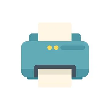 Printer icon flat vector. Ui interface Stockillustratie