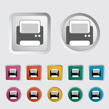 Printer icon. Stock Illustration
