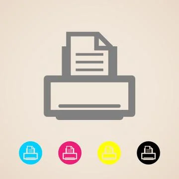 Printer icon Stock Illustration