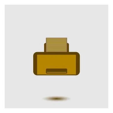 Printer icon. Stock Illustration