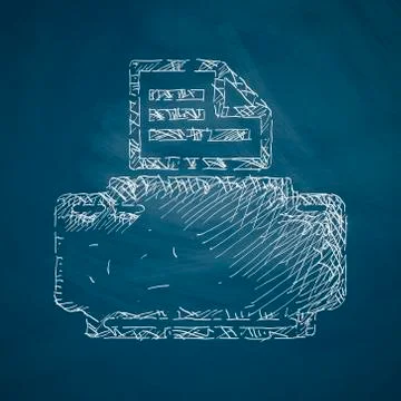 Printer icon Illustrazione stock