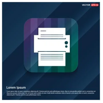 Printer icon Illustrazione stock