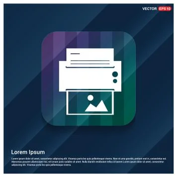 Printer icon Stock Illustration