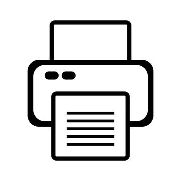 Printer icon Illustrazione stock