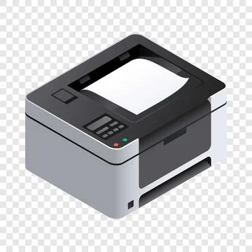 Printer icon, isometric style Stock Illustration