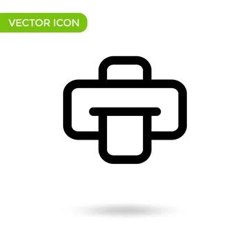 Printer icon. minimal and creative icon isolated on white background. vector  Stock Illustration