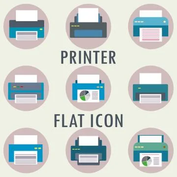 Printer icon or pictogram Stock Illustration
