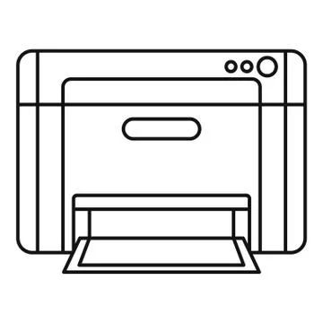 Printer icon, outline style Stockillustratie